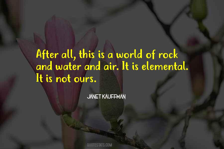 Rock And Water Sayings #895107