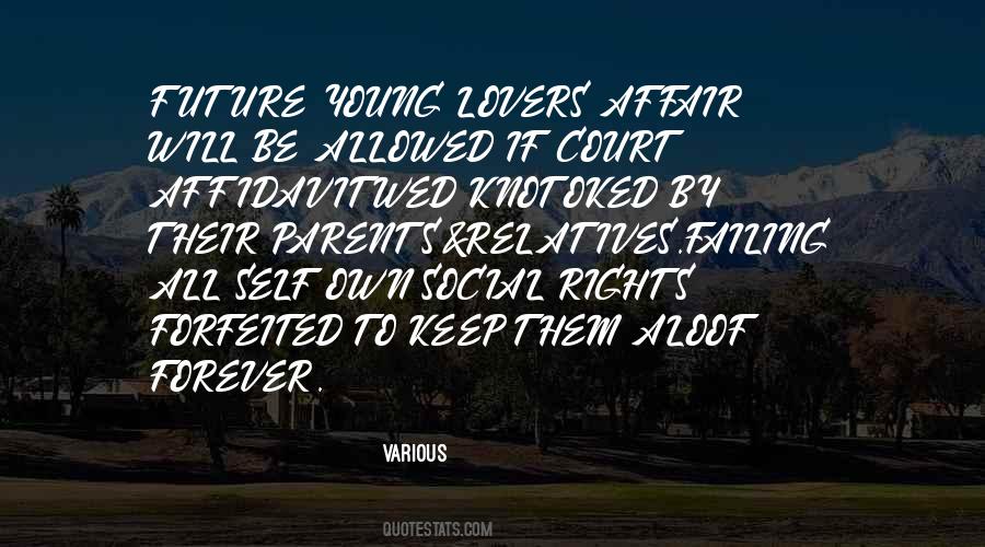 Quotes About Young Lovers #1211404