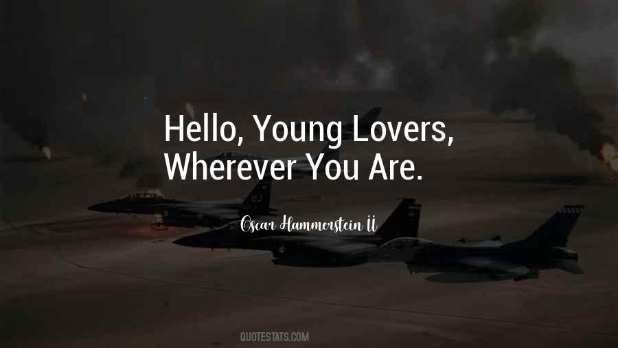 Quotes About Young Lovers #1463050