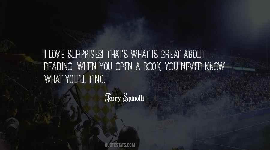 I Love Surprises Sayings #815934