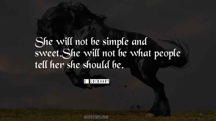 Sweet And Simple Sayings #517727