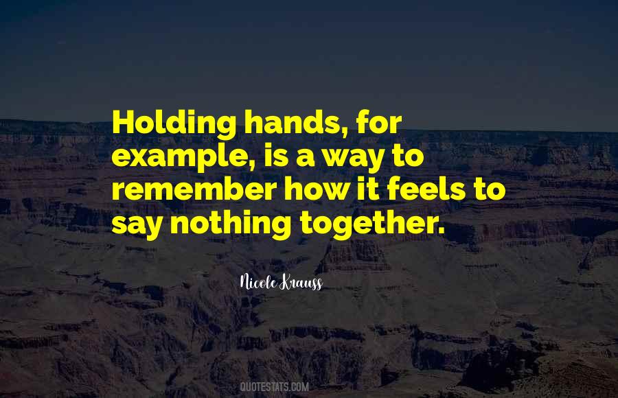 Hands Together Sayings #454693