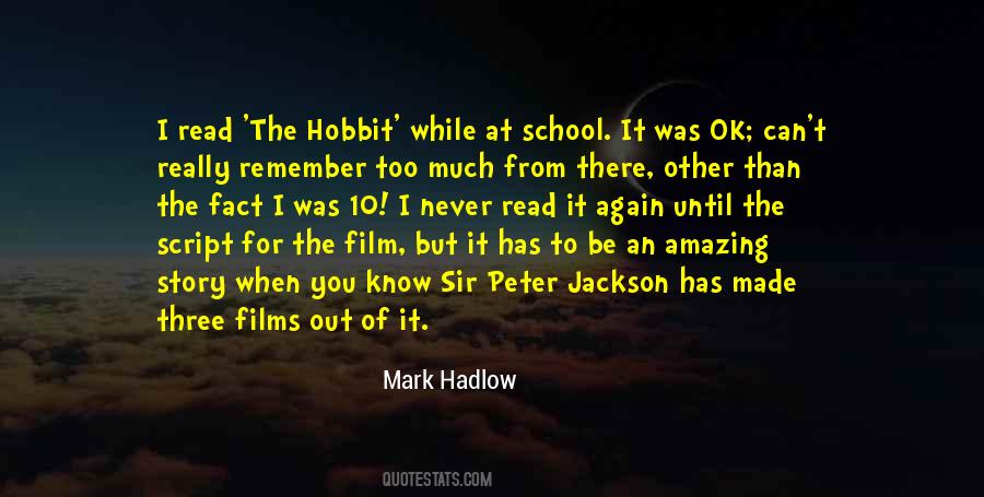 Quotes About The Hobbit #1334365