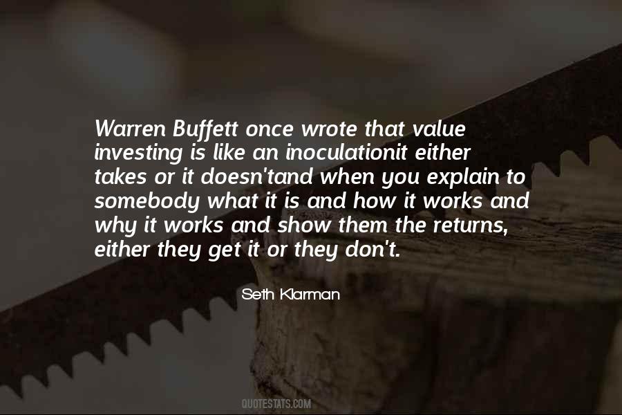 Warren Buffet Sayings #1448710