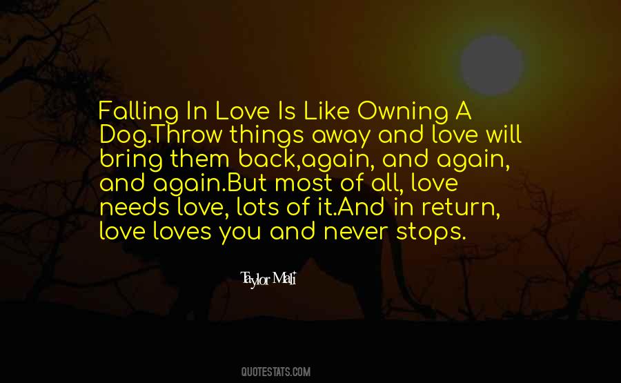 Quotes About Falling Back In Love #1045278