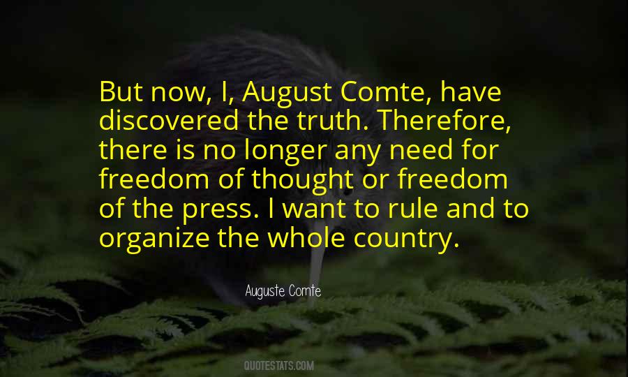 Auguste Comte Sayings #1553672