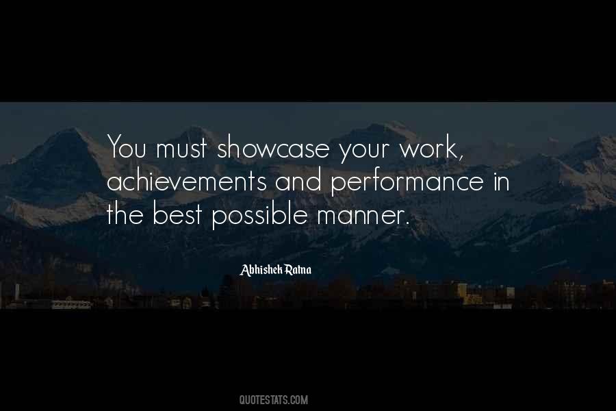 Quotes About Showcase #480866