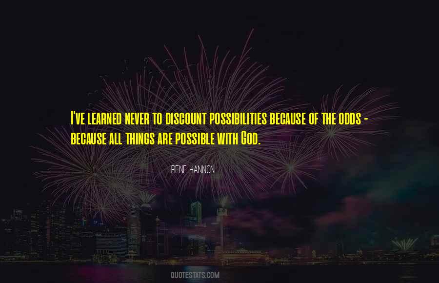 Quotes About All Things Are Possible With God #1278278