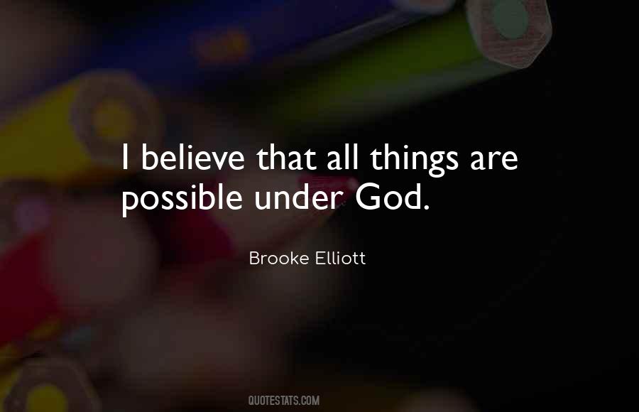 Quotes About All Things Are Possible With God #164873