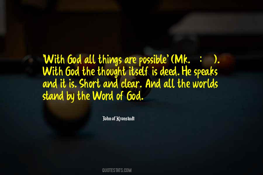 Quotes About All Things Are Possible With God #709714