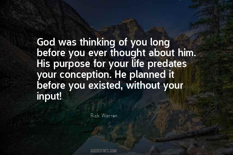 Quotes About God's Purpose For You #1083947
