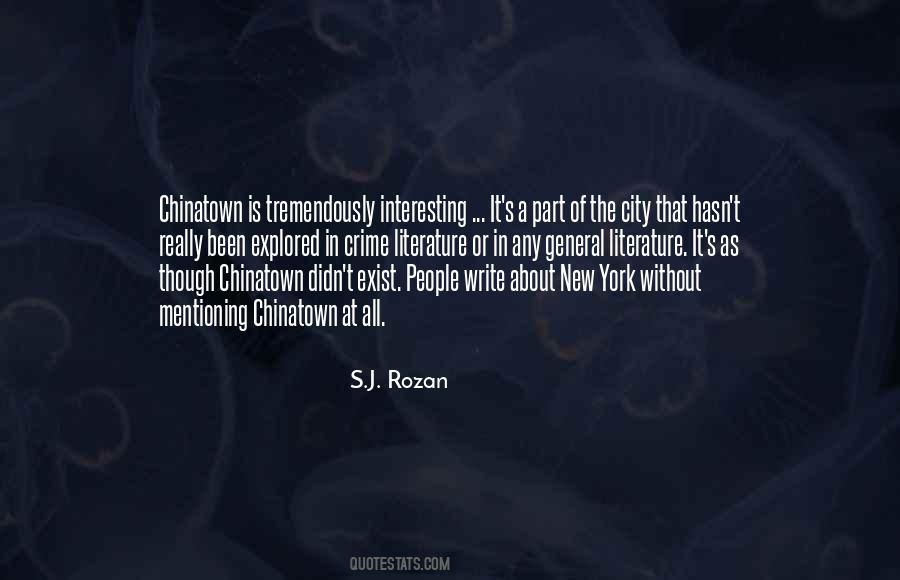 Quotes About Chinatown New York #347399