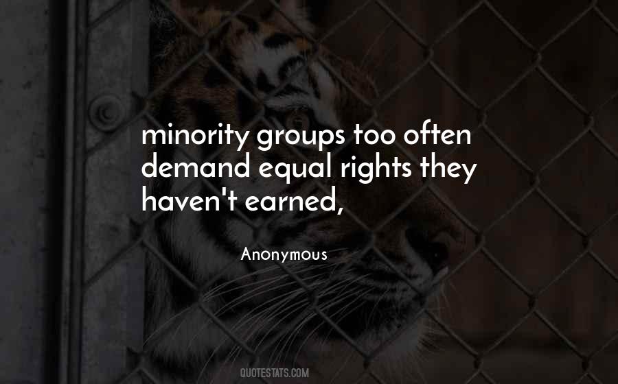 Quotes About Minority Groups #4888