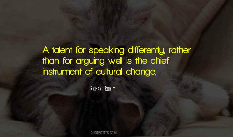 Quotes About Cultural Change #117525