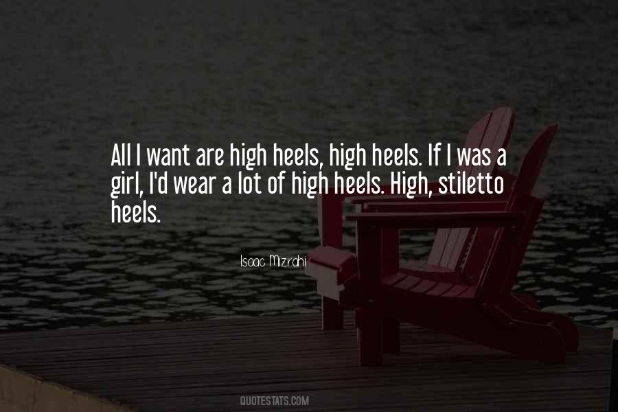 Quotes About High Heels #1427858