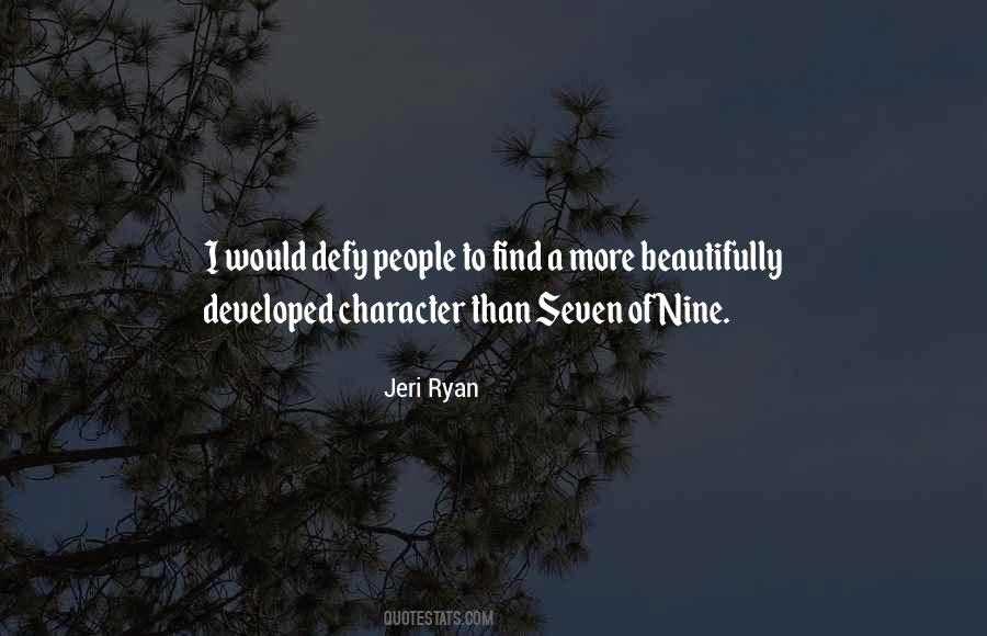 Seven Of Nine Sayings #37277