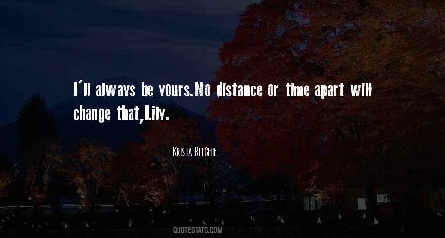 Quotes About Time Apart #1105825