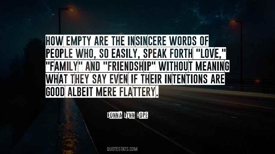 Quotes About Empty Words #136436