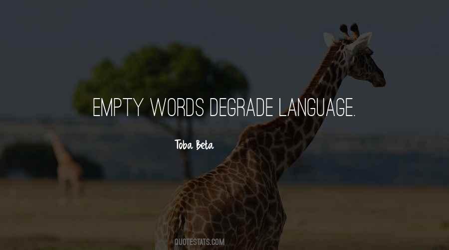 Quotes About Empty Words #98188