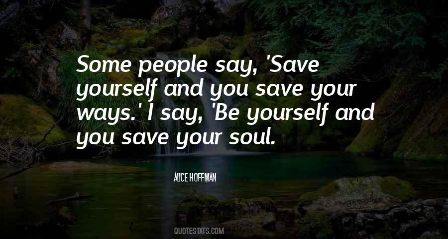 Save Yourself Sayings #542621