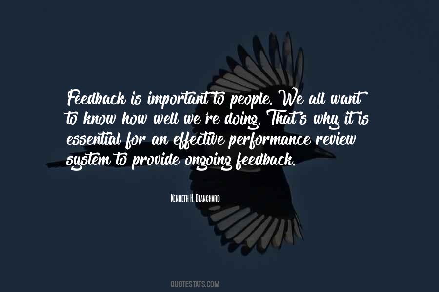 Quotes About Performance Review #1087674