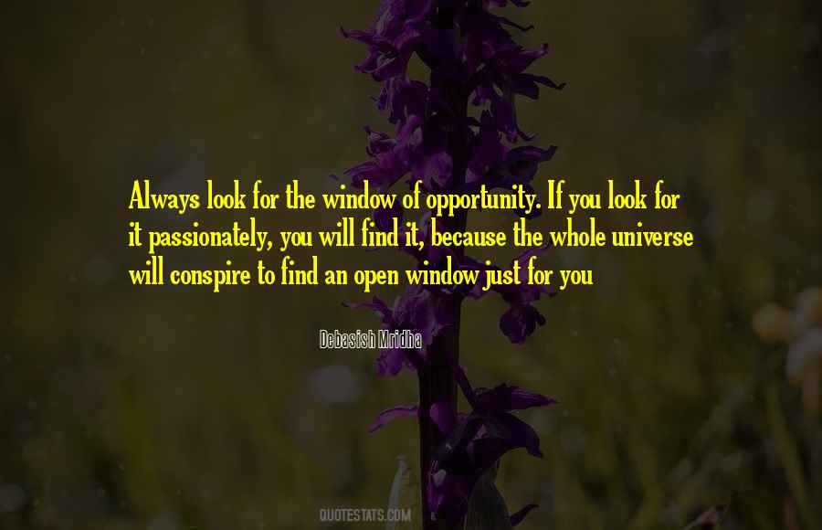 Quotes About The Window Of Opportunity #1757534