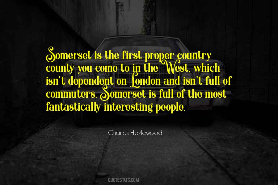 Quotes About Somerset #325255