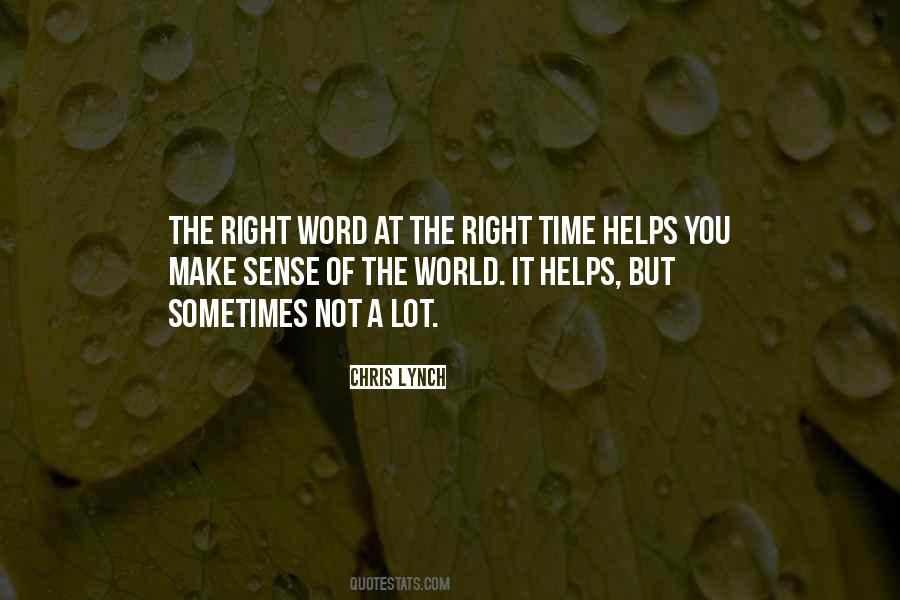 The Right Word Sayings #1216055
