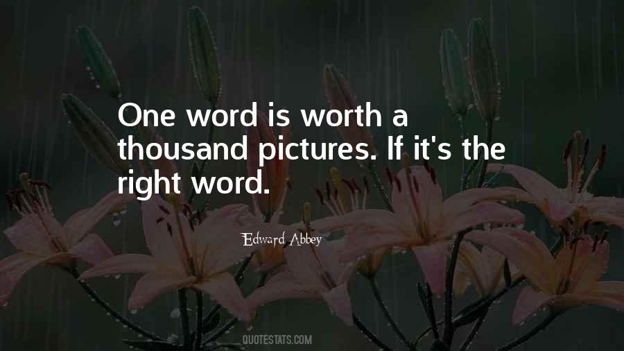 The Right Word Sayings #1492167