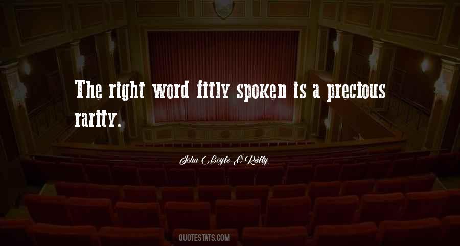 The Right Word Sayings #898965