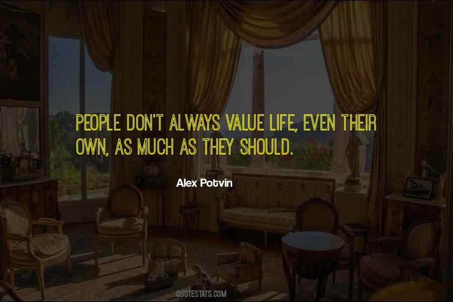Value Life Sayings #1316216