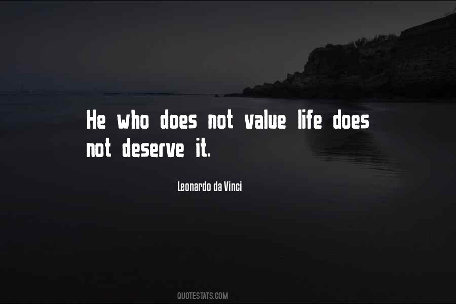 Value Life Sayings #1431383