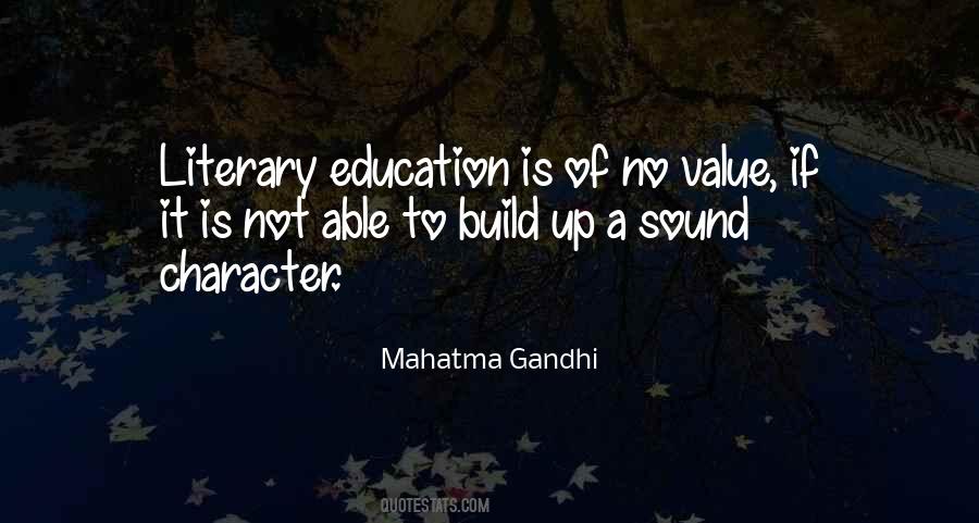 Value Education Sayings #449898