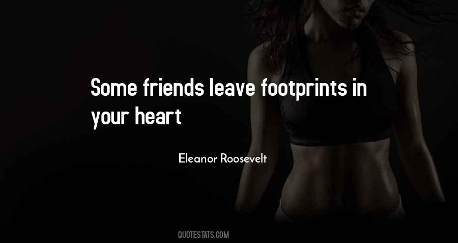 Footprints In Your Heart Sayings #458874