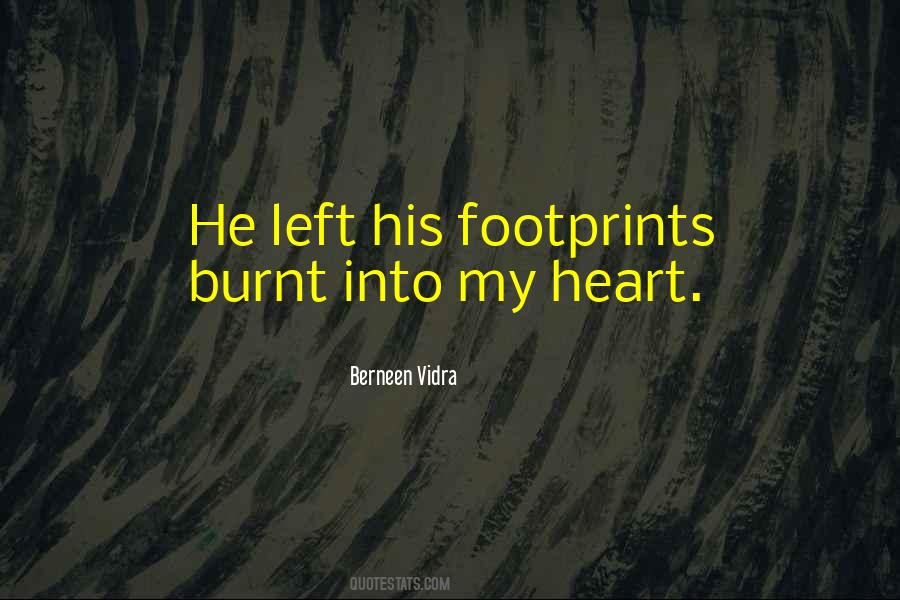 Footprints In Your Heart Sayings #711941