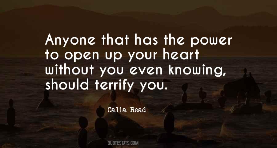 Open Up Your Heart Sayings #1301837