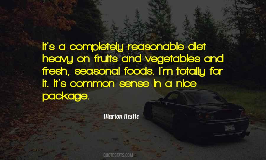 Quotes About Fresh Vegetables #352406