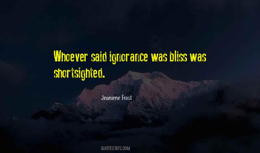 Quotes About Shortsighted #319552