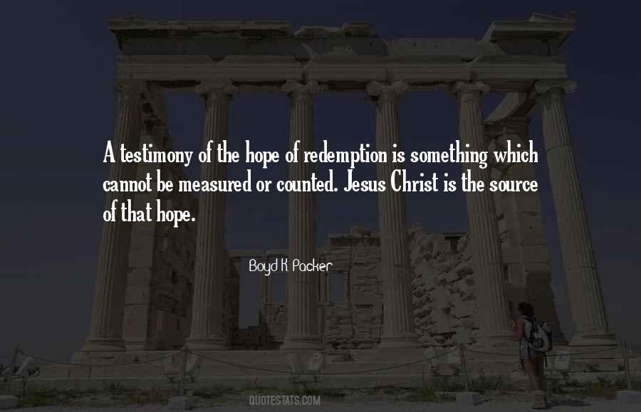 Quotes About Hope And Redemption #53010