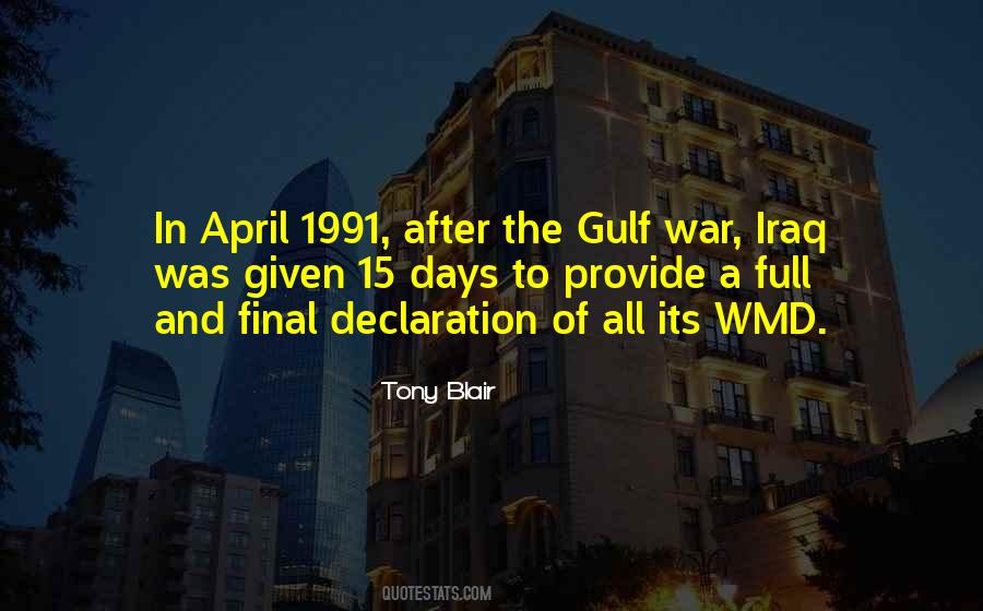 Quotes About Gulf War #1399914