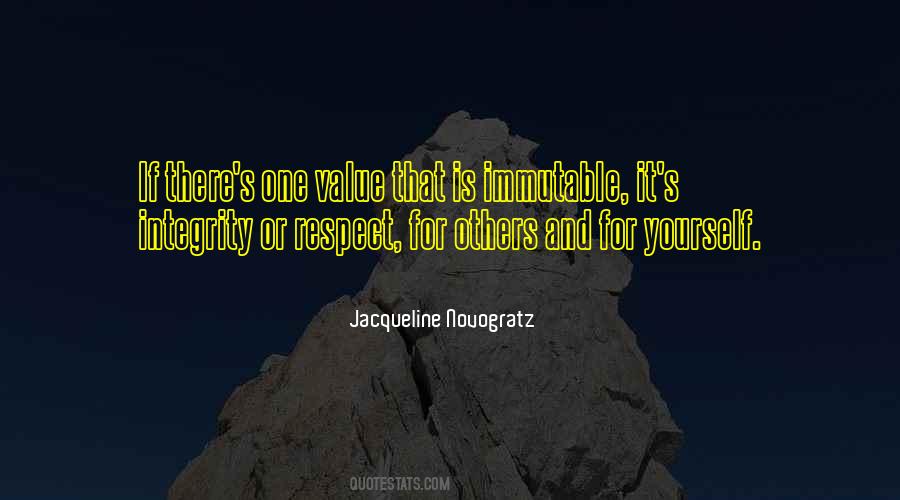 Quotes About Integrity And Respect #1032990