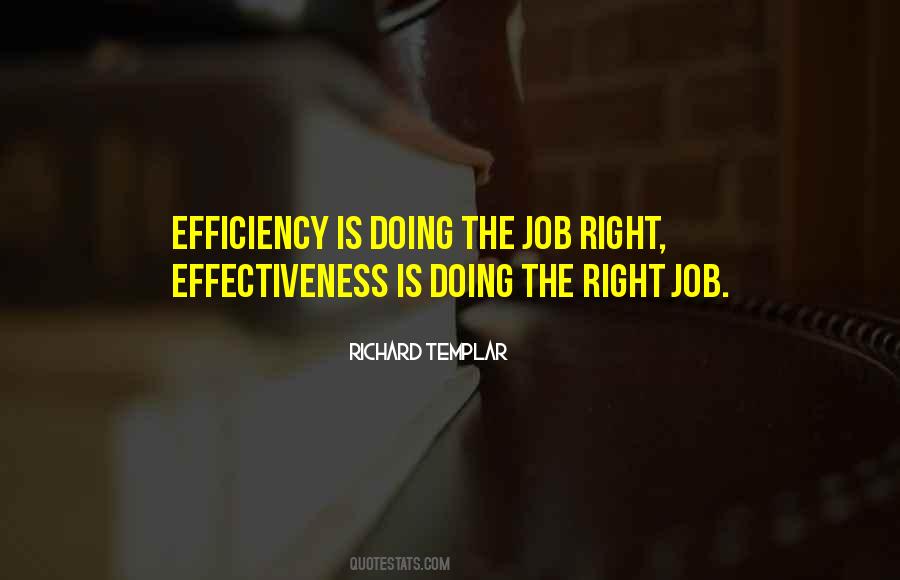 Quotes About Effectiveness And Efficiency #120045