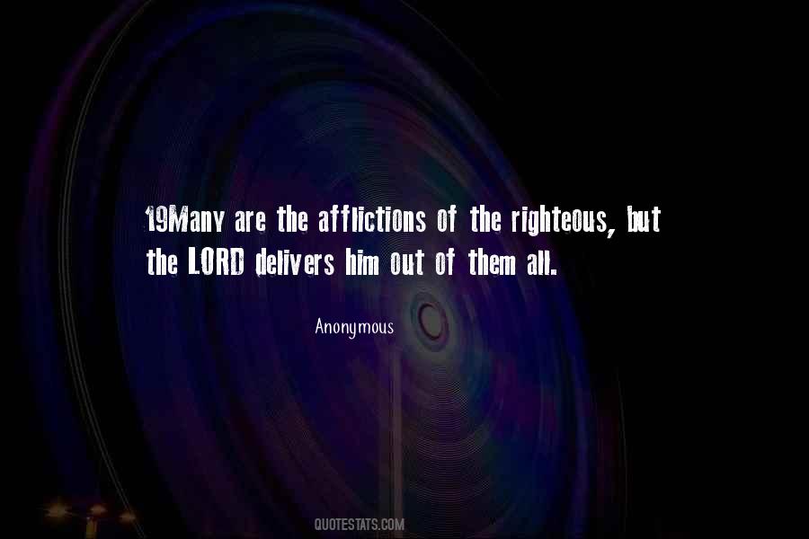 Afflictions Of The Righteous Quotes #762941