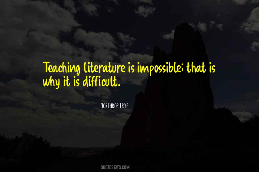 Why Literature Quotes #493039