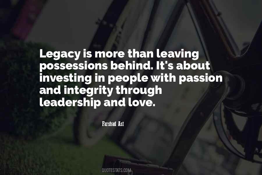 Quotes About Leaving A Legacy #449132