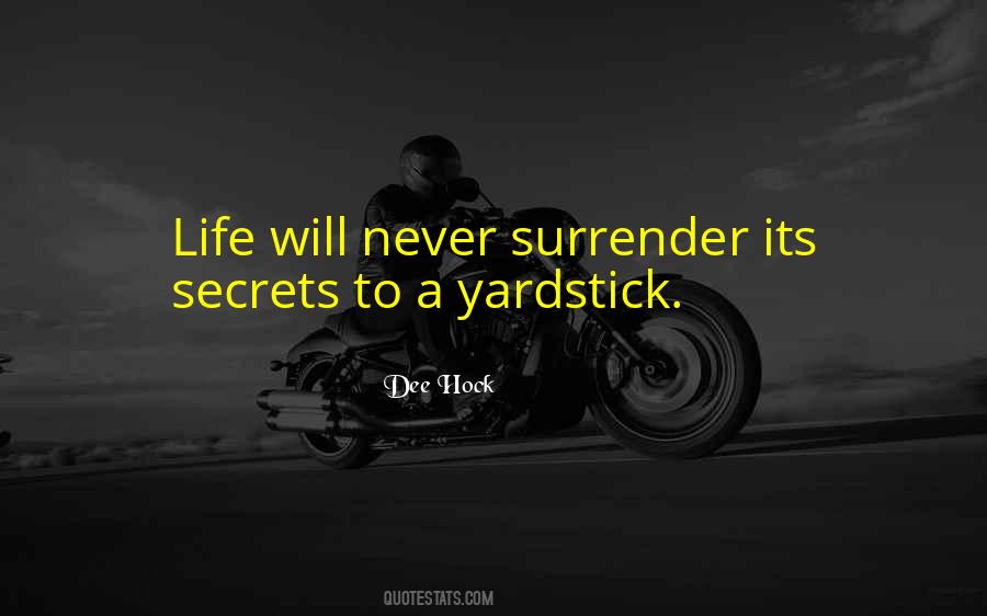 Quotes About Yardsticks #1101764