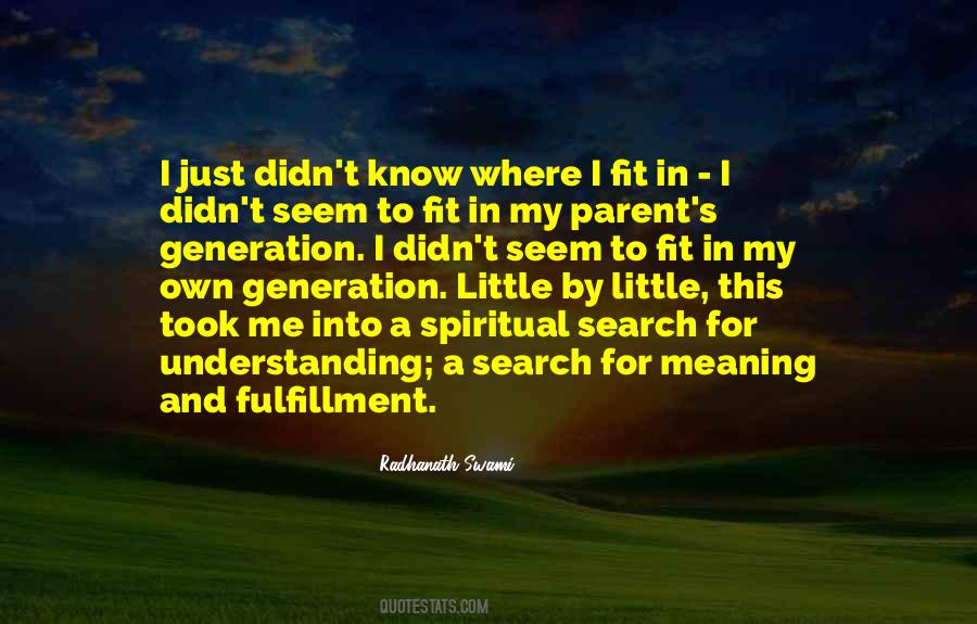 Spiritual Fulfillment Quotes #1261082