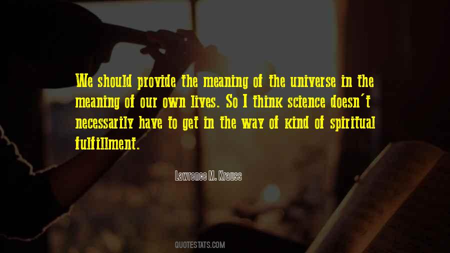 Spiritual Fulfillment Quotes #918272