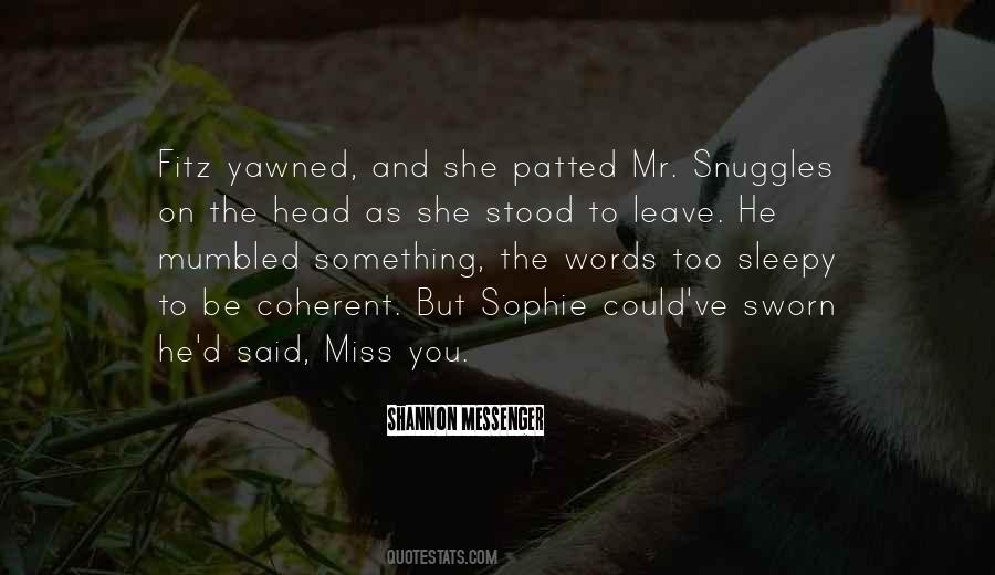Quotes About Snuggles #57839