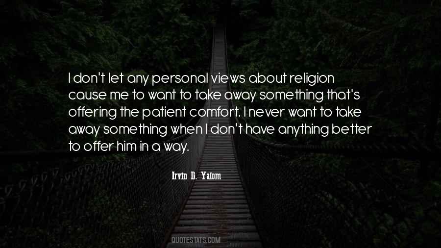 Personal Comfort Quotes #1854265